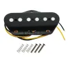 Cables Fleor Set of Vintage Alnico 5 Electric Guitar Pickups TL Neck Bridge Pickups Set Black/Chrome/Gold för Välj