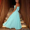 Casual Dresses Sloping Neckline Dress Exposed Waist Elegant One Shoulder Maxi With Floral Embellishments For Prom Wedding Events