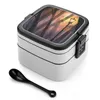 DINNAAR DE LION HITCH EN GARDEROBE Bento Box Lunch Thermal Container 2 Layer Healthy Chronicles of Narnia