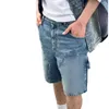 Men's Shorts Designer Brand 2024 Spring/summer New Letter Embossed Solid Color Casual Loose Jeans Fashion and Women's Set 0GIB