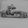 3D Puzzles Sports Car Bloków konstrukcyjnych metalowych zestawów puzzli DIY Mecha dla nastolatków mężczyzn Hobbies Zabawki świetne prezenty Y240415