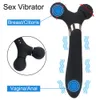 9+9 Modie femminile masturbatore femmina Miassager Mammario Massager G Spot stimolatore Spot rotante VIBRATOR Magic Wand Sexy Toys for Women