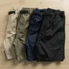 Herrbyxor trendiga japanska fritidspännbältet utkläder parka shorts