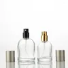 Storage Bottles YUXI Bayonet Perfume Glass Bottle 30ml 50ml Transparent Empty Laboratory Spray Anodized Cover