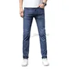 Designer jeans voor heren nieuwe kwaliteit trendy merk jeans voor trendy mode lente/zomer dunne fit rechte been lange broek modebroek