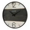 Relojes de pared reloj Crosse Reloj de 16 pulgadas Brown Wood/Metal Analog Analog Quartz 404-4040