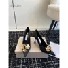 Gold Flower Rhinestone Single Shoes for Womens Style Pointed Satin Fine Heels Princess Fairy Style High Heel Shoes 2024