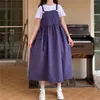 Casual Dresses Summer Loose Versatile Mid Length Cute Strap Female Student Plus Size Es Vestidos Women Dress