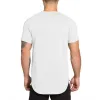 T-shirts New Brand Gym Shirt Sport T-shirt Men Coton Coton Couchée courte Running Men Traine d'entraînement T-Fitness Tops Rashgard Tshirt