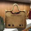 Cross Body Womens 2024 New Lafite Woven Bag Instagram Super Hot Stora kapacitet Vegetabilisk korg Casual Tassel Handväska H240415