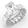 Reyes atacado de alta qualidade jóias de moda 925 Sterling Silver Moissanite Rings Luxo Anéis de noivado de casamento Jóias