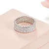 Oryginalna marka GTM.S925 Sterling Silver Van Full Diamond Pierścień Women Wszechstronny luksusowy Unikalny Wykwintny i High End