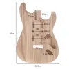 Cables Handcrafted Sanding Electric Guitar Replacement Unfinished Sycamore Polished Body Guitar DIY Guitar Parts Accessory