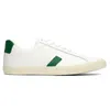 عرضية فيجاون الفرنسية البرازيلية الخضراء الخضراء Green Low-Carbon Life v Organic Cotton Flats Platform Sneakers Women Classic White Designer Shoes Trainers 36-45