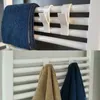 Crochets 2/3 rangers de rangement en PVC cintres suspendus porteurs de serviettes domestiques pour chauffer le radiateur 4pcs