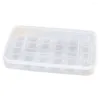 Garrafas de armazenamento Caixa de ovo Anti-deslizamento Recipiente de contêiner com tampa de utilidade utilidade grande caixa transparente para gabinete para gabinete