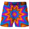 Short masculin 2024 Pantalon court femmes hommes gamin 3d imprimé de mode de natation de natation de plage sport décontracté lâche