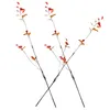 Decorative Flowers 3pcs Fall Leaf Branch Thanksgiving Day Fake Harvest Festival Decors