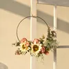 Fleurs décoratives 25 cm Couronne de fleurs artificielles accessoires bricolage accessoires à la main de la porte à la main de la maison de la maison de mariage.