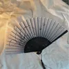 Decorative Figurines Cute Festival Folding Fan Bamboo Antique Large Personalised Hand Chinese Ventilador Portatil Room Decoration Items