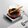 Cups Saucers 2024 Brand USB Mug Warmer Cup Heater Desktop Heating For Coffee Milk Tea 3 Temperatures Adjustable Pad