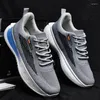 Casual Shoes Sports For Men Spring Autumn Anti-Slip Sneakers Round Toe Lace Up Comfort Thick Bottom Running Footwear