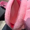 Сумки для хранения MyFriend Розовые кролики формируют плюшевые рюкзаки мультфильм большие возможности женской макияж 28x26 см. Модная универсальная молния