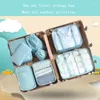 Storage Bags MEIDJIA 8Pcs Travel Organizer Portable Clothes Luggage Tidy Pouch Suitcase Packing Underwear Cosmetic Shoe Case