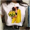 Dames T-shirt Retail Damesontwerper T-shirts Plus maat XS-4XL Summer Fashion White Cartoon Gedrukte korte mouwtoppen losse kleding DHLSB