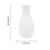 Vases 2 Pcs Nordic Plastic Vase Home Round Stand Modern Chic Desktop Decor Vintage Living Room Stylish Fashion