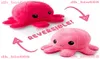 26 Styles party Reversible Flip Octopus Stuffed Soft Doublesided Expression Plush Toy Baby Kids Gift Doll Wedding Festival Suppli2415108