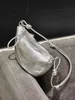 Sac de croissant de peau de mouton en cuir pour femmes 2024 Casual Crossbody Dumpling Polyvyle épaule