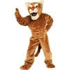 2024 Tamanho adulto mascote de leopardo traje de desenho animado de caráter de caráter de terno de terno peludo