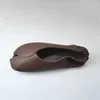 Sandali Birkuir Plains di punta aperta per donne scarpe eleganti elastica fascia di lusso a basso tacco a basso contenuto di sottili vere vele vetrine in pelle autentica