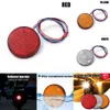 2024 2024 LED-Rücklichter Nacht Warnreflexion 24 SMD Universal Car Motorrad Singal Lampe Bremslicht 12-24 V Weiß/Gelb/Rot