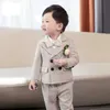 Suits Baby Boys 1 Year Birthday Suit Kids Formal Luxurious Photograph Suit Children Wedding Performance Party Dance Dress Costume