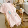 Towel Arrival Coral Fleece Bath Son-Mother Set Kids Cartoon Face Pink White Grey