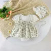 Rompers Milancel Nieuwe lente baby bodysuit baby zoete bloemen dunne stijl jumpsuit peuter meisjes kleding l410