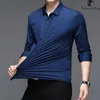 Mäns casual skjortor klassiska mens hög elastiska smarta långärmad skjorta manlig spårlös teknik formell 24416
