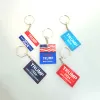 2024 US -Wahlschlüsselkettenanhänger Home Decor Trump Kampagne Slogan Plastik Keychain 0416