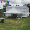 wholesale 12mLx7mWx4mH (40x23x13.2ft) white inflatable cube tent with bubbles cubic event marquee party wedding promotional square house for exhibition