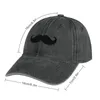 Baskar upp! Movember Mustasch Cowboy Hat Rugby Party Trucker Cap Women's Hats 2024 Men's