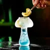 Wine Glasses 260ml Mushroom Cocktail Creative Transparent Coffee Cups Drinking Bar