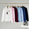 Ralp Laurens Polo Designer Shirt RL Top Kwaliteit Luxe Mode Blouses Shirts Oxford Doek Lange mouwen Losse en comfortabele borduurhemd Mannen en vrouwen dragen