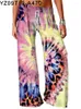 Damesbroek Spring Tie-Dye Summer Fashion Yoga Casual losse streetwear broek vrouwen Y2K stijlvolle trendy kleding