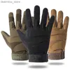 Cykelhandskar Mens Mens utomhus Militär Taktiska handskar Armé Full Finger Combat Bicyc Riding Sport Anti-halkhandskar MTB-handskar bär resistenta L48