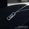 Desginer bulgarie bracelet High version Baojia new full diamond paper clip fashionable necklace style niche design classic versatile sweater chain