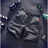 3 Quarter Male Short Pants Casual Drawstring Linen Cotton Mens Shorts Stylish Streetwear Deals Luxury Y2K Pack Summer XL EE 240401