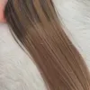 拡張機能のオンブル2/6/18 Balayage Slik Straight Virgin Brazilian Real Clip on Human Hair Extension 120g