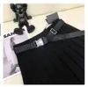 2024 юбки дизайнер девушки плиссированные юбки дизайнерские юбки в стиле академия регулируемые платья для ремня женская мода